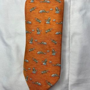 Hermes silk tie